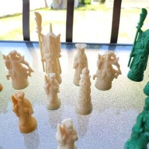 Asian Emperor Ruler Chess Replacement Pieces Lot of 26
